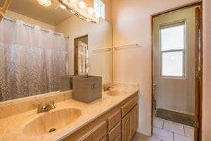 The Recovery House bathroom vanity